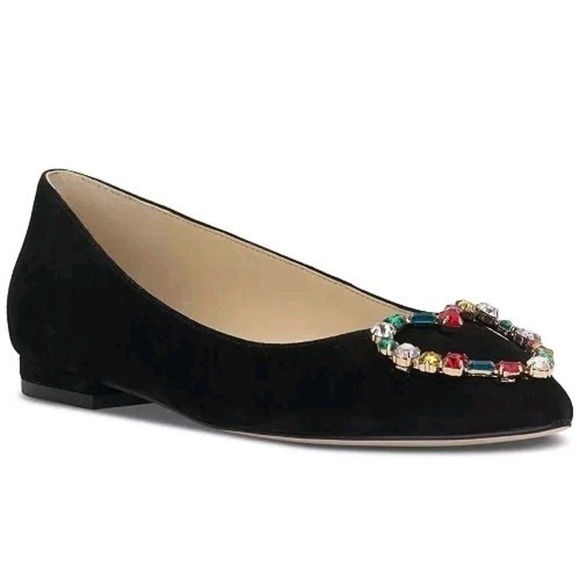 Jessica Simpson Women's Elika Pointed-Toe Embellished Ballet Flats NWOT Size 11 - Picture 1 of 10